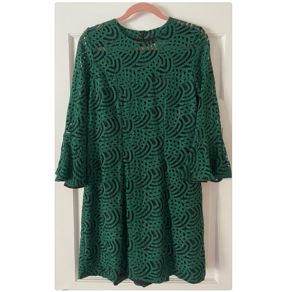 ANNE FONTAINE LACE FLARE 3/4 LENGTH SLEEVE DRESS